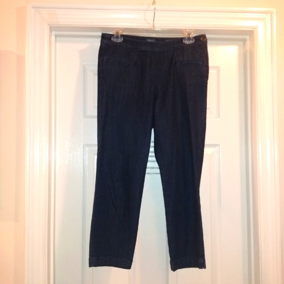 J.Jill  Denim PIXIE Slim Leg Crops jeans size 4 - Picture 7 of 7